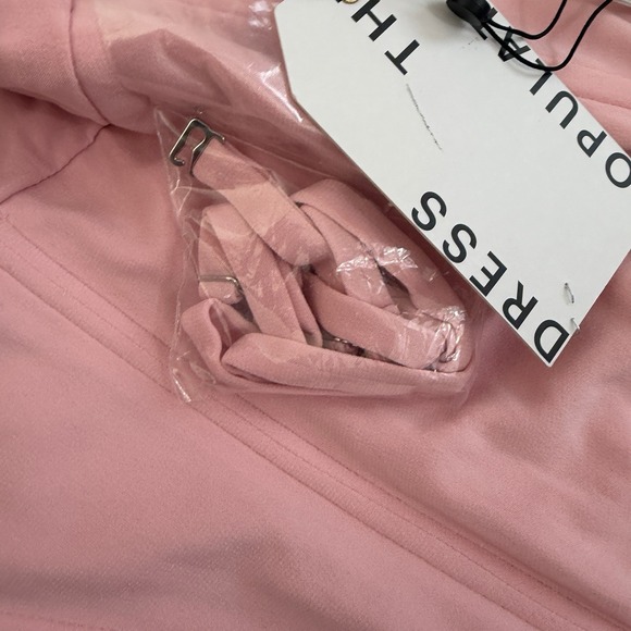 NWT Dress The Population Crystal Sequin Mini Dress Women's Pink Size L Body-con - Picture 13 of 14